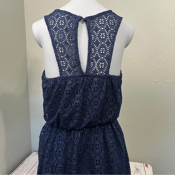 Maurice’s Navy Blue Sleeveless Beaded Dress Size Small - Picture 12 of 16